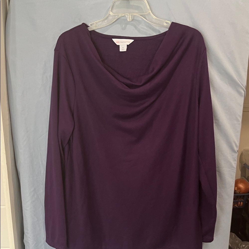 Purple Long Sleeve Top sweater by Liz Claiborne size XL